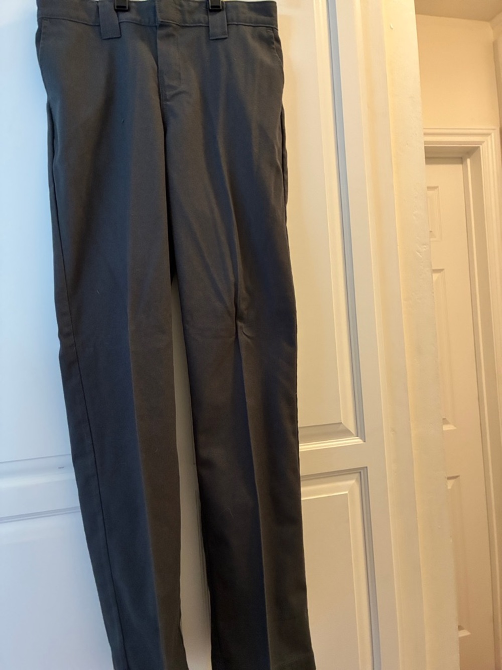 Dickies Men's Straight Dress Pants in Charcoal